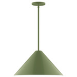 Axis Pinnacle Stem Hung Outdoor Pendant - Fern Green