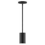 Axis Beam Stem Hung Cylinder Pendant - Black