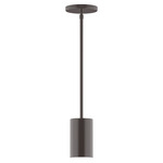 Axis Beam Stem Hung Cylinder Pendant - Architectural Bronze