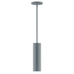 Axis Beam Stem Hung Cylinder Pendant - Slate Gray