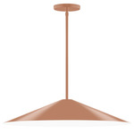 Axis Vessel Stem Hung Outdoor Pendant - Terracotta