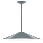 Axis Vessel Stem Hung Outdoor Pendant - Slate Gray