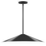 Axis Vessel Stem Hung Outdoor Pendant - Black