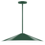 Axis Vessel Stem Hung Outdoor Pendant - Forest Green