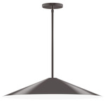 Axis Vessel Stem Hung Outdoor Pendant - Architectural Bronze