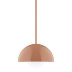Axis Arcade Stem Pendant with Glass Globe - Terracotta / Opal Axis Arcade Stem Pendant with Glass Globe - Terracotta / Opal