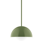 Axis Arcade Stem Pendant with Glass Globe - Fern Green / Opal Axis Arcade Stem Pendant with Glass Globe - Fern Green / Opal