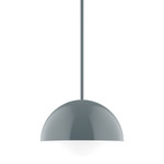 Axis Arcade Stem Pendant with Glass Globe - Slate Gray / Opal Axis Arcade Stem Pendant with Glass Globe - Slate Gray / Opal