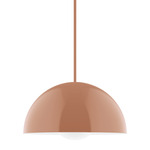 Axis Arcade Stem Pendant with Glass Globe - Terracotta / Opal Axis Arcade Stem Pendant with Glass Globe - Terracotta / Opal