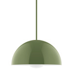Axis Arcade Stem Pendant with Glass Globe - Fern Green / Opal Axis Arcade Stem Pendant with Glass Globe - Fern Green / Opal