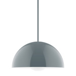 Axis Arcade Stem Pendant with Glass Globe - Slate Gray / Opal Axis Arcade Stem Pendant with Glass Globe - Slate Gray / Opal