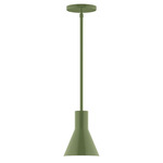 Axis Flare Stem Hung Pendant - Fern Green