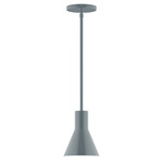 Axis Flare Stem Hung Pendant - Slate Gray