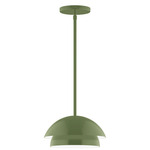 Nest Stem Hung Pendant - Fern Green