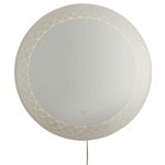 Interlace Backlit Plug-in LED Mirror - Chrome / Mirror