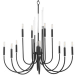 Summit Chandelier - Textured Black