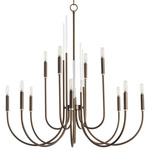 Summit Chandelier - Dark Brass