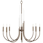 Summit Chandelier - Dark Brass