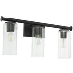 Mercier Bathroom Vanity Light - Matte Black / Clear