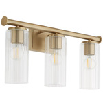 Mercier Bathroom Vanity Light - Aged Brass / Clear