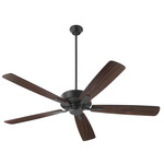 Ovation Ceiling Fan - Matte Black / Walnut-Matte Black
