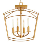 Mantle Dual Mount Pendant - Gold Leaf