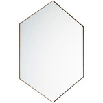 Hexagon Mirror - Gold / Mirror