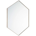 Hexagon Mirror - Gold / Mirror