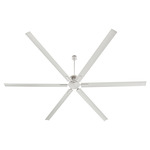 Zeus Patio Ceiling Fan - Satin Nickel / Silver