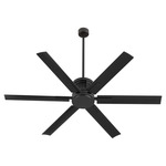 Zeus Patio Ceiling Fan - Matte Black / Matte Black