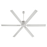 Zeus Patio Ceiling Fan - Satin Nickel / Silver