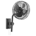 Cyprus Wall Fan - Matte Black