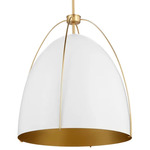 Jamie Pendant - Aged Brass / Studio White / Studio White