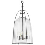 Alice Tall Pendant - Matte Black / Clear