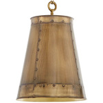 Artisan Tall Pendant - Artisan Brass