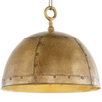 Artisan Dome Pendant - Artisan Brass