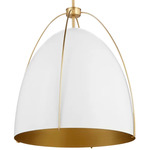 Jamie Pendant - Aged Brass / Studio White / Studio White