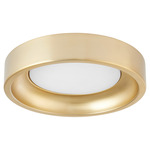 Zeus Patio Fan Light Kit - Aged Brass / White