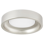 Zeus Patio Fan Light Kit - Satin Nickel / White