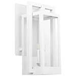 Marco Outdoor Wall Sconce - White / Clear