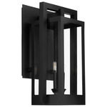 Marco Outdoor Wall Sconce - Textured Black / Clear