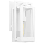 Marco Outdoor Wall Lantern - White / Clear