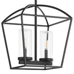 Odeon Outdoor Pendant - Matte Black / Clear