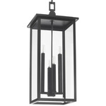 Westerly Outdoor Pendant - Textured Black / Clear