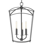 Mantle Foyer Pendant - Matte Black