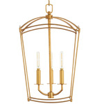 Mantle Foyer Pendant - Gold Leaf