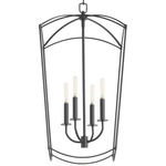 Mantle Foyer Pendant - Matte Black
