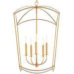 Mantle Foyer Pendant - Gold Leaf