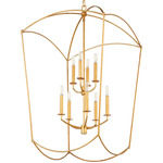 Mantle Foyer Pendant - Gold Leaf