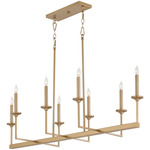 Eldorado Linear Chandelier - Aged Brass